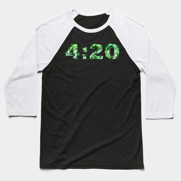 4:20 Baseball T-Shirt by Sobalvarro